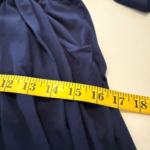 NEW Loveappella Navy Jersey Knit Short Sleeve Jogger Style Jumpsuit Sz M Casual - Picture 9 of 15